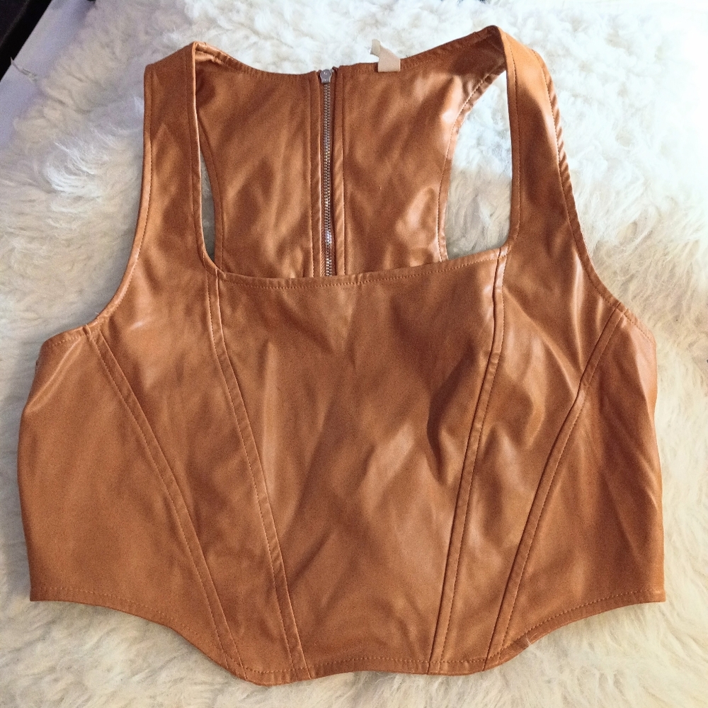 Rimini soft Faux Leather Vest